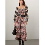 MARIA CHER Dress Womens X Large Pink Red Printed Junin Naibi Southwest‎ Western Size XL Photo 2