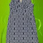 Jude Connally Elegant Blue Patterned Dress size Small Photo 0