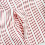 Nine West Striped Open Front Crop Blazer Jacket 3/4 Flared Sleeve Red White 8 Photo 6