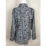 Apt. 9  Snake Skin Print Button Up Shirt Women's Size Large Photo 1