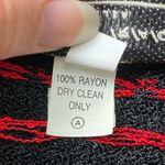 Brenda French For French Rags Vintage Patterned Collared Sweater Size S Black Photo 6