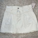 Free People White Denim Skirt Photo 5