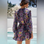 Anthropologie NWT Tunisian Dress Tunic Paisley Vibrant Boho Smocked Collar Med Photo 1