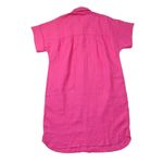 J.Crew NWT Relaxed-fit Short-sleeve Pink Baird McNutt Irish Linen Shirtdress M Photo 3