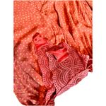 Free People Intimately Makin’ Wave Bodysuit S Orange Polka Dots Deep V-Neck Boho Photo 5