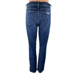 Mother Women's Blue Distressed High Rise Slim Fit Straight Denim Jeans Pants 27 Photo 1