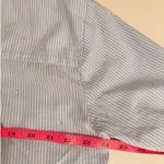 Maeve 🏷️Anthropologie  Rhinestone button up Patch Pocket Shirt Stripes Longsleeve Photo 6