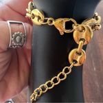 Gold plated Coffee Beans Marina chunky necklace set Bracelets Stainless Steel Photo 12