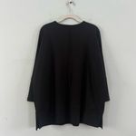 Spanx Perfect Length Three-Quarter Dolman Sleeve Black Sweatshirt Top Photo 4