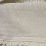 Elie Tahari NWT Vara Crochet Knit Maxi in Antique White Lace-up Back Dress S Photo 9