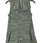 Matilda Jane  Button Up Vest Size XS Green Heather Cotton Blend Womens‎ Photo 0
