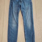 ZARA Jeans Straight Leg Low Rise Raw Hem Photo 0