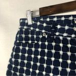Madewell Graphic Grid Navy Blue Printed Cut Off Shorts 27 Photo 3