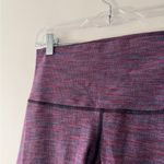 Lululemon  Wunder Under Crop II (Roll Down) Space Dye Naval Blue Magenta Photo 3