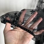 Lirika Matoshi Sz XL Teuta Tulle Dress Star Embellished in Black Photo 7