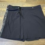 L.L.Bean Wrap Snap Skort Zip Pockets Black Casual Outdoor Golf Women's Size 14 Photo 4