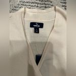 Lands' End LANDS’ END Cream Color 100%Cashmere Wrap Top Blouse Photo 4