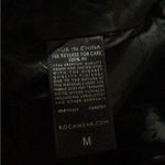 Rocawear  black imitation leather jacket string of chains on back and pockets med Photo 5