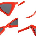 New Red Fashion Triangle Small Cat Eye Sunglasses Photo 1