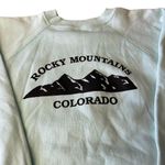 Rocky Mountain  Colorado Earthlings for the Future Blue Crewneck Sweatshirt Photo 78