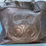 Coach  Metallic Leather Embossed Tote Photo 12