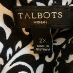 Talbots Colorblock Floral Paisley Print Short Sleeve Boat Neck Sheath Dress 2X Photo 6