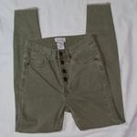Mud Pie  button fly skinny raw hem jeans Photo 0