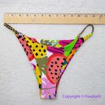 NEW It’s now cool String Bikini Bottom cheeky‎ thong in Tropicool, size M Green Size M Photo 6