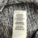 Alice + Olivia  Puff Sleeve Sweater Thick Knit Heather Gray Women’s Size L Photo 5