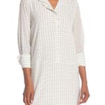Joie  PRYNN POLKA DOT BLACK WHITE TUNIC SILK DRESS M Photo 0