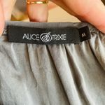 Alice & Trixie  gray silk drapey blouse v neck Photo 1
