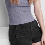 Wild Fable Charcoal Denim Cargo Shorts Photo 0