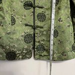 Green Floral and Medallion Print Oriental Jacket Size XXXL Size L Photo 3