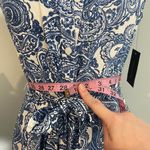 Tommy Hilfiger NWOT Hudson Paisley Sleeveless Midi Shirt Dress Linen Cotton Belted Buttoned New Photo 8