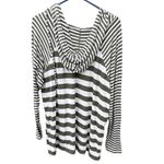 CAbi  size L stripped hoodie. Green and cream Photo 1