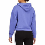 Puma  Womens Cropped Purple Hoodie Pullover Sweatshirt Size‎ Small Photo 1