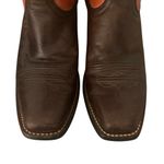 Ariat Brown & Burnt Orange Leather Cowboy Boots Women’s Size 10 B Style #15821 Photo 6