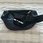 Unisex Blue Leather Waist Bag fanny pack Photo 2
