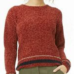 Forever 21 NWT Striped Trim Chenille Sweater Photo 1