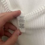 White/Bridal Long Sleeve Bodysuit with Sheer Polka Dot Sleeves sz Large White Photo 6