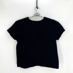 Michael Kors  black semi cropped T-shirt with bold studded gold MK size 3Xl Photo 1