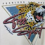 Tres Bien Free Spirit Fearless and Brave Leopard Graphic Tshirt Photo 2