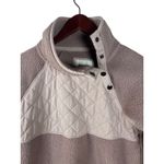 Abercrombie & Fitch  XS Sherpa Fleece Quilted Mock Neck Snap Pullover Sweatshirt Photo 1