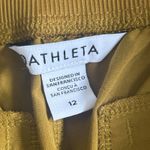 Athleta  Brooklyn Ankle Pants Womens 12 Brass Yellow Gold Lightweight Pockets Photo 4