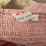 Altar'd State Altar’d State Cropped Puff Sleeve Stretchy Midrift Top Shirt Ruffles Pink NWOT Photo 6