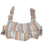 Tularosa  Penelope Multi Striped Printed Cropped Top Ruffle Beach S Photo 10