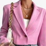 SheIn Cropped Pink Blazer Photo 0