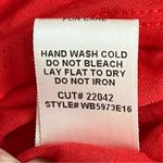 Willow & Clay  Red Crinkle Skirt Size XS Roll Down Waistband Stretch Photo 6