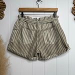Free People shorts striped paper bag cuffed cotton spring summer XS Photo 2