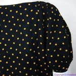 Madewell NEW Corduroy Puff-Sleeve Wrap Top in Oval Dot, M Photo 9